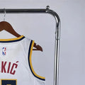 NBA Denver Nuggets Round Neck White jersey Jokić#15 S-XXL