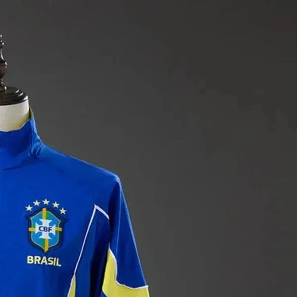 2026 Brazil Blue Windbreaker Jacket