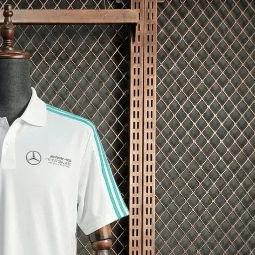 F1 Racing Mercedes-Benz 2025 White POLO