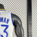NBA Golden State Warriors 2023 V-Neck White Jersey WISEMAN#33 S-XXL