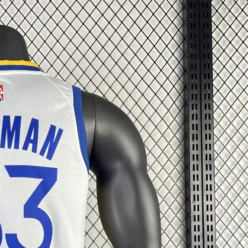 NBA Golden State Warriors 2023 V-Neck White Jersey WISEMAN#33 S-XXL