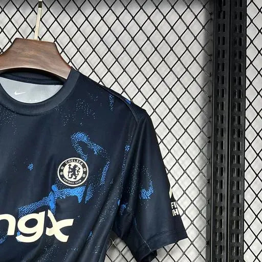 202425 Chelsea Dark blue Pre-match training Jersey Fan Version