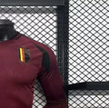 2425 Belgium Euro Home Long Sleeves Jersey Player Version