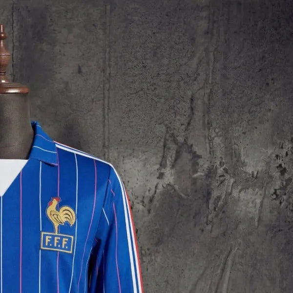 Retro France 198082 Home Jersey Long Sleeves Fan Version