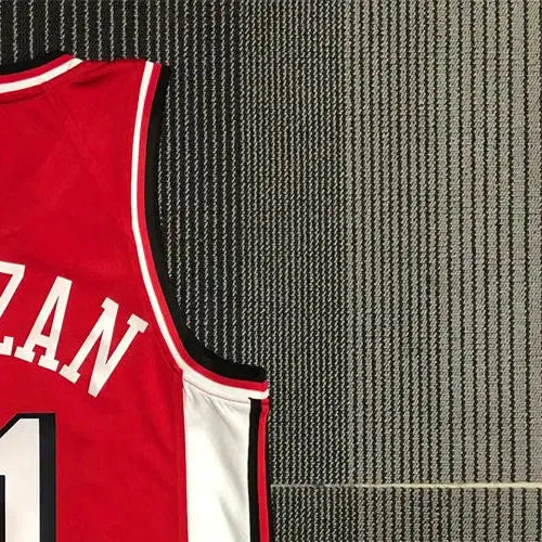 NBA Chicago Bulls Round Neck Red 75th anniversaryJersey DeROZAN#11 S-XXL