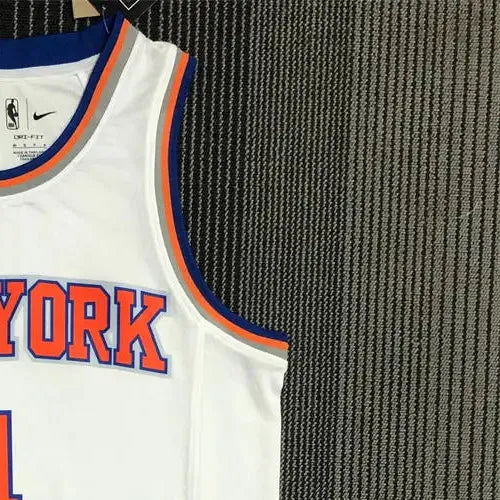 NBA New York Knicks Round Neck White 75th Anniversary jersey ROSE#4 S-XXL
