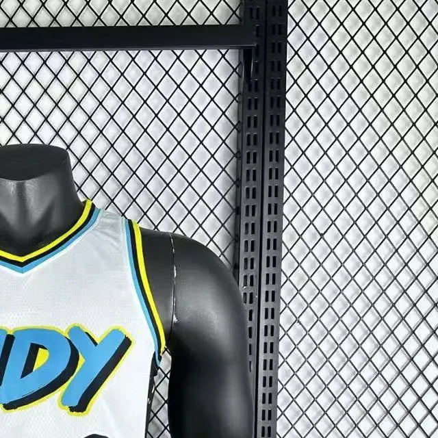 NBA Indiana Pacers 2425 City Edition V-Neck White Jersey HALIBURTON#0 S-XXL