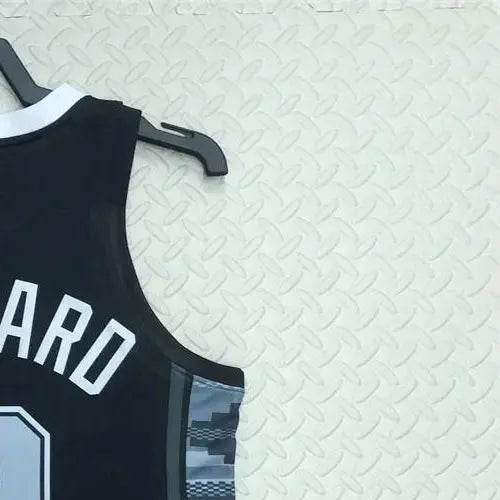 NBA San Antonio Spurs V-Neck Black jersey LEONARD#2 S-XXL
