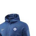 2024 Inter Milan Royal Blue Hoodie Jacket Kit Set Football Team Shirt Sports Fashion