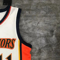 NBA Golden State Warriors V-Neck White Jersey THOMPSON#11 S-XXL