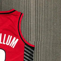 NBA Portland Trail Blazers V-Neck Red Jersey McCOLLUM#3 S-XXL