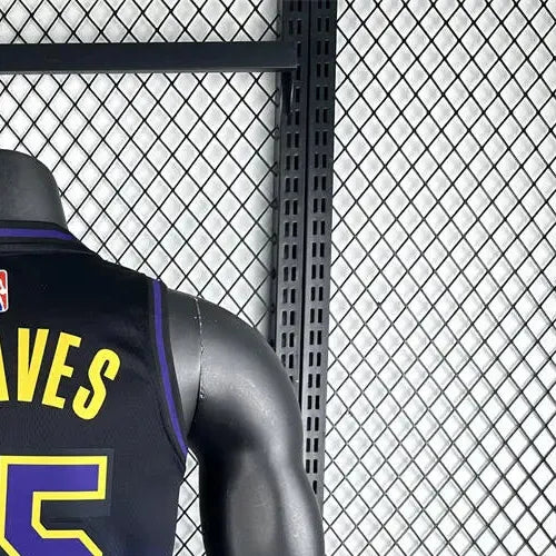 NBA Los Angeles Lakers 2425 City Edition Purple Jersey REAVES#15 S-XXL