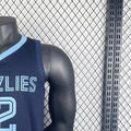 NBA Memphis Grizzies 2023 Round Neck Black Jersey MORANT#12 S-XXL