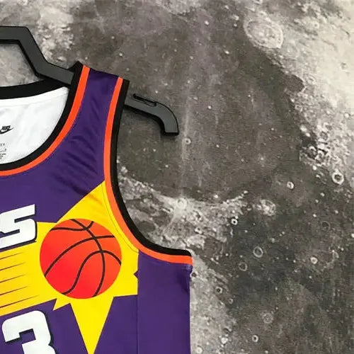 NBA Phoenix Suns Round Neck Purple Retro Style jersey S-XXL