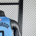 NBA Los Angeles Clippers 2425 City Edition Round Neck Blue Jersey WESTBROOK#0 S-XXL