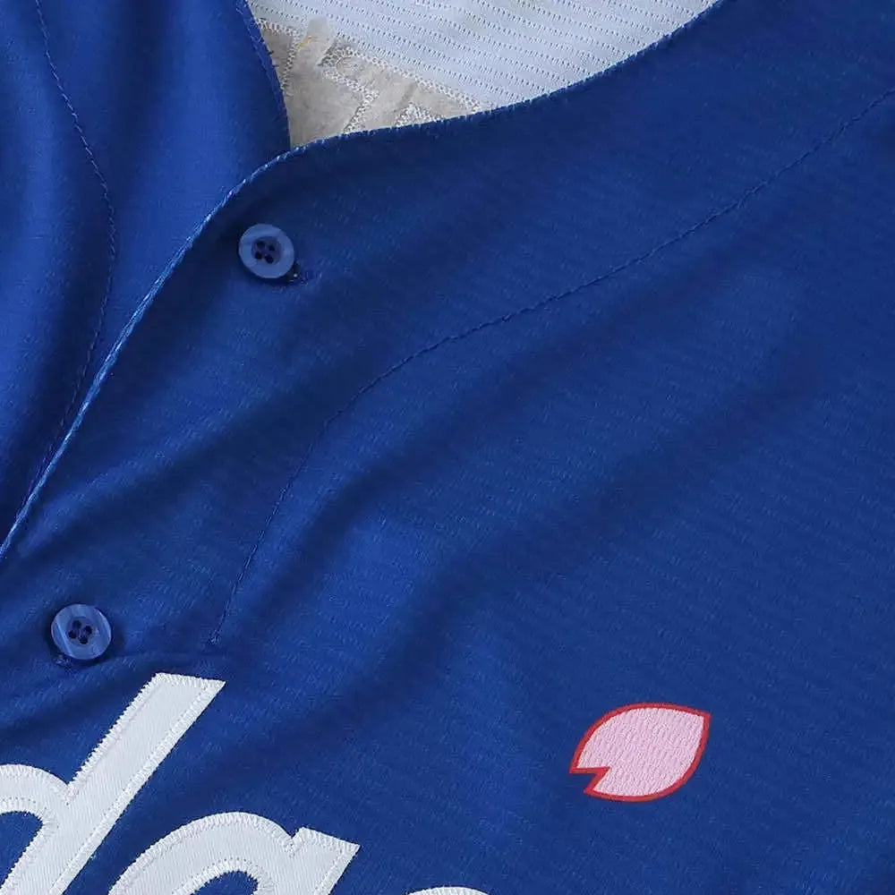 MLB LosAngeles Dodgers Blue Jersey Flower Edition OHTANI #17