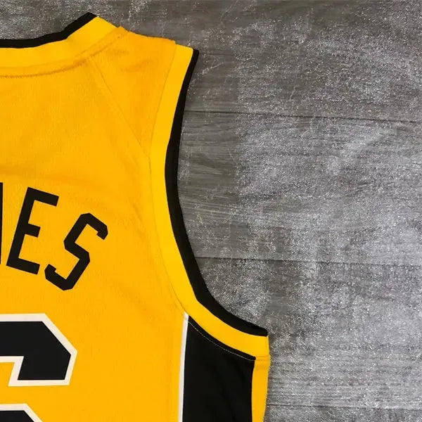 NBA Miami Hearts V-Neck Yellow Jersey JAMES#6 S-XXL