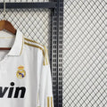 Retro Real Madrid 1112 Home jersey home Long Sleeves Fan Version