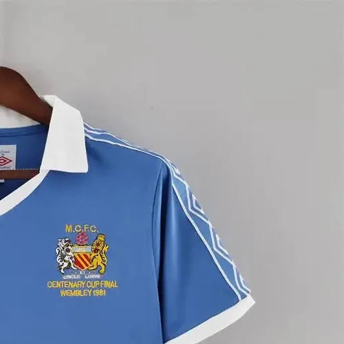 Retro Manchester City 8182 home jersey Fan Version
