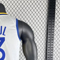 NBA Golden State Warriors 2023 V-Neck White Jersey PAUL#3 S-XXL