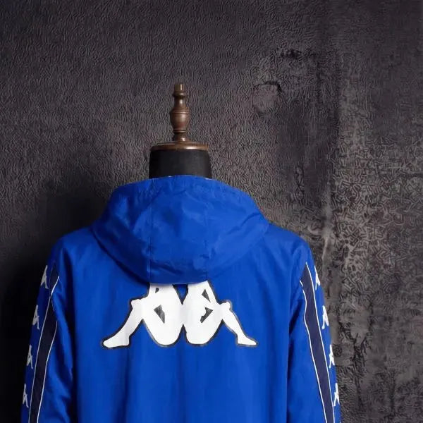 1998 Vintage Style Italy Blue Jacket Windbreaker Sport Unifom