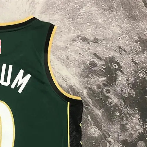 NBA Boston Celtics Round neck Deep Green Jersey Tatum#0 S-XXL