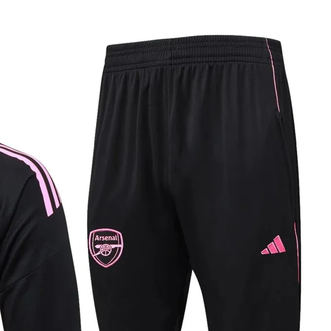 202526 Arsenal Black Long-sleeved half-pull training kit Football team kit