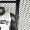 NBA New Orleans Pelicans 2023 V-Neck White jersey WILLIAMSON#1 S-XXL