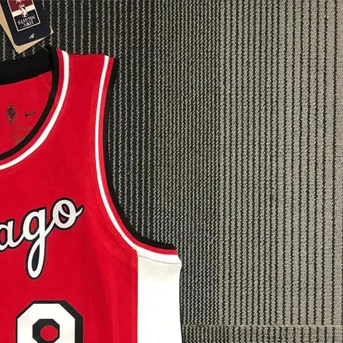 NBA Chicago Bulls Round Neck Red 75th anniversaryJersey LAVINE#8 S-XXL