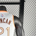 NBA San Antonio Spurs DUNCAN#21 2024 White City Edition Swingman Jersey S-XXL