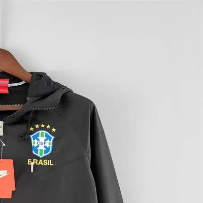 2022 Windbreaker Brazil Black jersey Sport Unifom