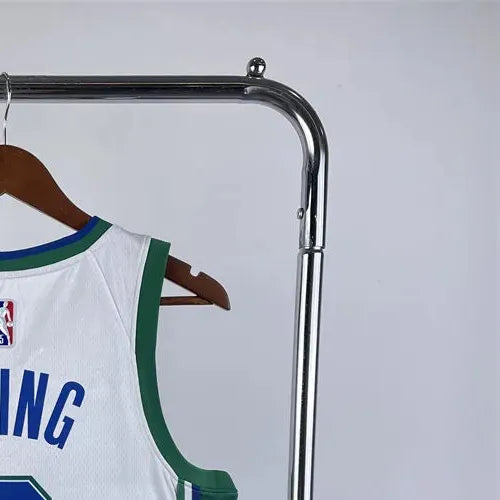 NBA Dallas Mavericks City Edition V-Neck White Jersey IRVING#2 S-XXL
