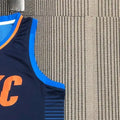 NBA Oklahoma City Thunder V-Neck Deep Blue Jersey PAUL#3 S-XXL