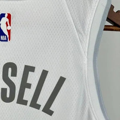 NBA Dallas Mavericks 2425 City Edition V-Neck White Jersey RUSSELL#5 S-XXL