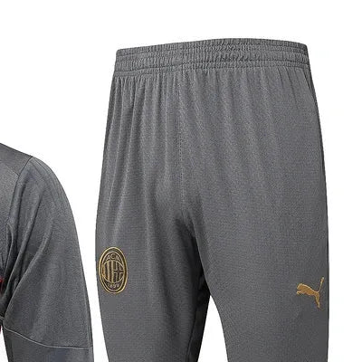 2425 AC Milan Grey Long-sleeved half-pull training kit Football team kit