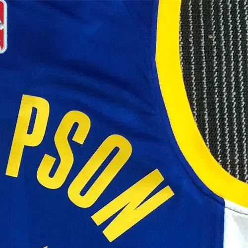 NBA Golden State Warriors V-Neck 75th anniversary Blue Jersey THOMPSON#11 S-XXL
