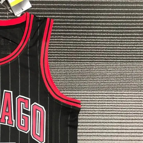 NBA Chicago Bulls Round Neck Black 75th AnniversaryJersey JORDAN#23 S-XXL