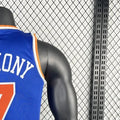 NBA New York Knicks Round Neck Blue jersey ANTHONY#7 S-XXL