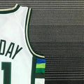 NBA Milwaukee Bucks V-Neck White 75th Anniversary HOLIDAR#21 jersey S-XXL