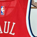 NBA Los Angeles Clippers 2425 Round Neck JORDAN Edition Red Jersey PAUL#3 S-XXL