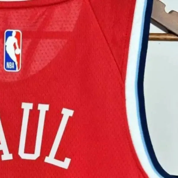 NBA Los Angeles Clippers 2425 Round Neck JORDAN Edition Red Jersey PAUL#3 S-XXL