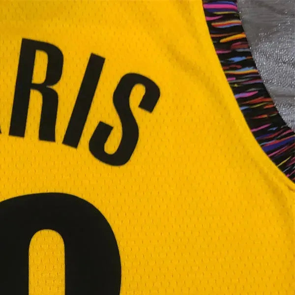 NBA Brooklyn Nets V-Neck Yellow Jersey HARRIS#12 S-XXL