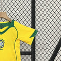 Retro 2004 Brazil home jersey Kid Kits Size 16-28