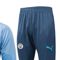 2425 Manchester City Light blue Long-sleeved half-pull training kit Football team kit