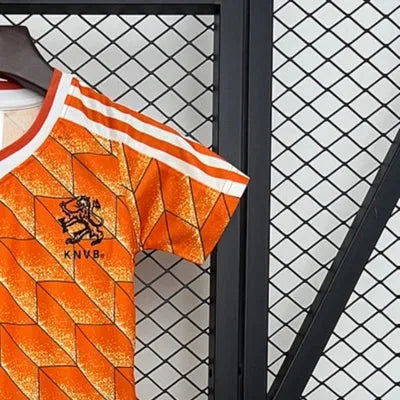 Retro Netherlands 1988 Home jersey Kid Kits Size 16-28