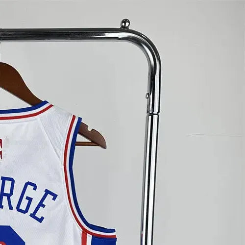 NBA Philadelphia 76ers 2023 V-Neck White Jersey GEORGE#8 S-XXL