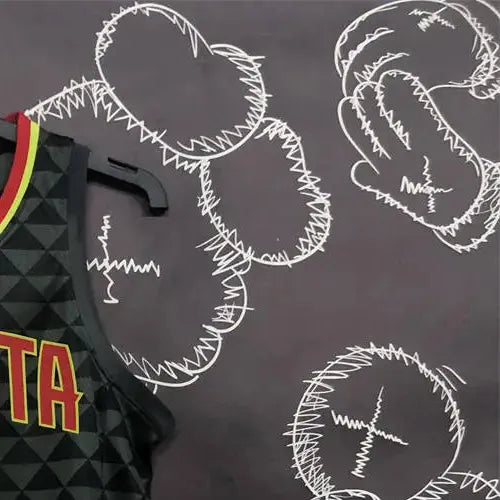 NBA Altanta Hawks V-Neck Black Jersey MURRAY#5 S-XXL