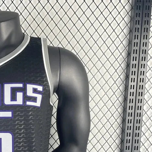 NBA Scaramento Kings V-Neck Black jersey FOX#5 S-XXL