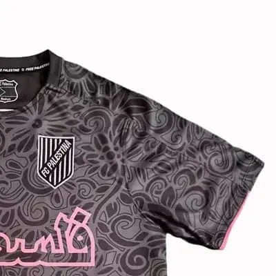 202526 CD Palestino Special Edition Grey Jersey Fan Version