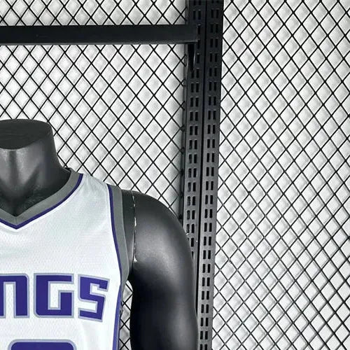 NBA Scaramento Kings V-Neck White 75th Anniversary jersey DeROZAN#10 S-XXL